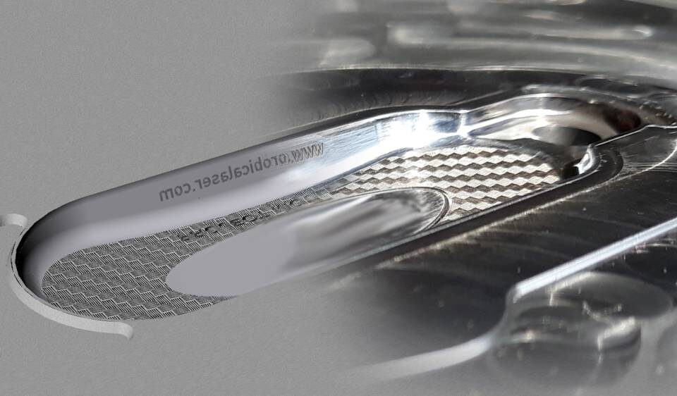 prodotto finito creato con tecniche di incisione a laser